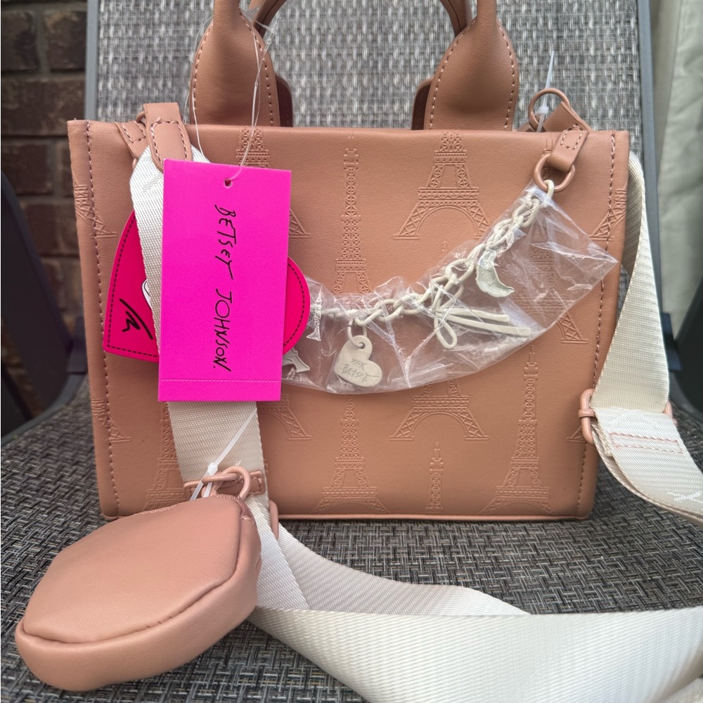 RARE Betsey Johnson Eiffel Tower bag